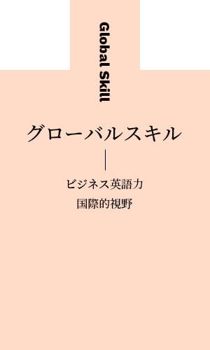 グローバルスキル(ビジネス英語力/国際的視野)