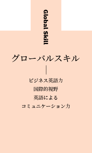 グローバルスキル(ビジネス英語力/国際的視野/英語による/コミュニケーション力)